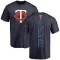 Men's Minnesota Twins Christian Vazquez Navy Backer T-Shirt