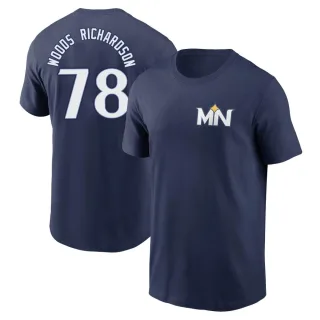 Men's Minnesota Twins Simeon Woods Richardson Navy 2024 City Connect Fuse T-Shirt