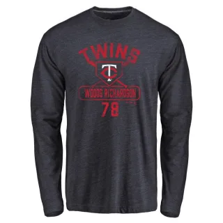 Men's Minnesota Twins Simeon Woods Richardson Navy Base Runner Long Sleeve T-Shirt