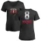 Women's Minnesota Twins Christian Vazquez Black Midnight Mascot V-Neck T-Shirt