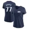 Women's Minnesota Twins Mickey Gasper Navy 2024 City Connect Fuse V-Neck T-Shirt