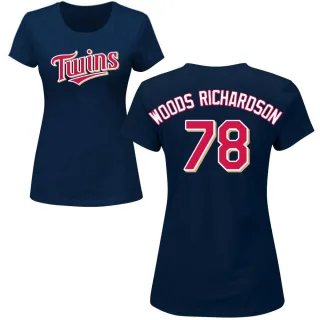 Women's Minnesota Twins Simeon Woods Richardson Navy Roster T-Shirt